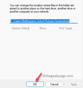 How to Change the Default Screenshot Folder Location in Windows 11