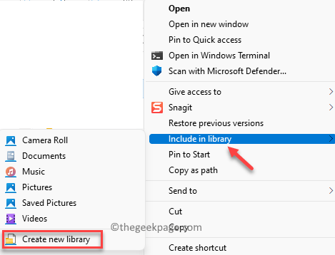 Include In Library Select Current Folder Or Current New Library Min
