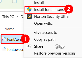 Install Generated File