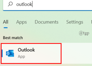 Настольное приложение Outlook