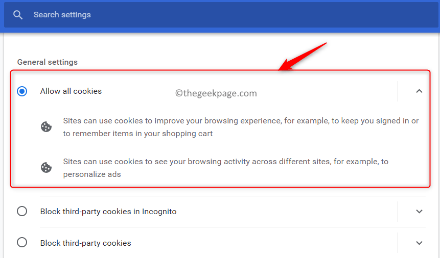 Privacy Allow All Cookies Min