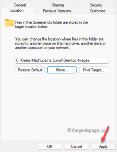 How to Change the Default Screenshot Folder Location in Windows 11