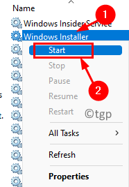 Services Windows Installer Start Min