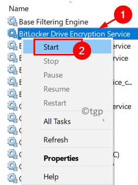 Start Bitlocker Service Min