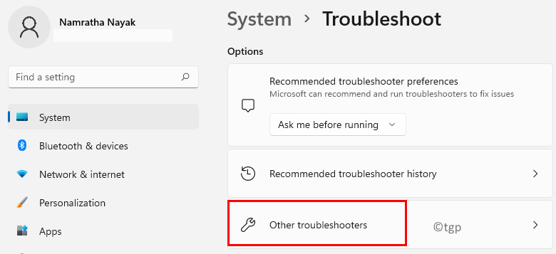 System Other Troubleshooters Bluetooth Min1