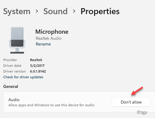 System Sound Properties General Audio Dont Allow Min