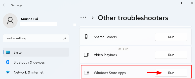 Windows Store App Run