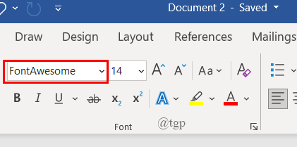 Word Doc New Font