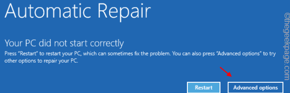 your pc did not start correctly windows 11