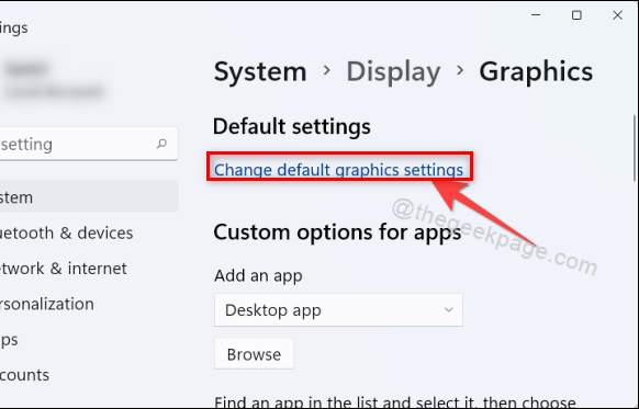 Change Default Graphics Settings Win11 11zon