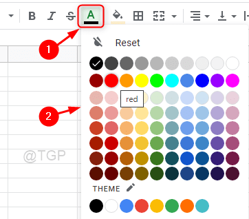 Change Text Color Google Sheet Min