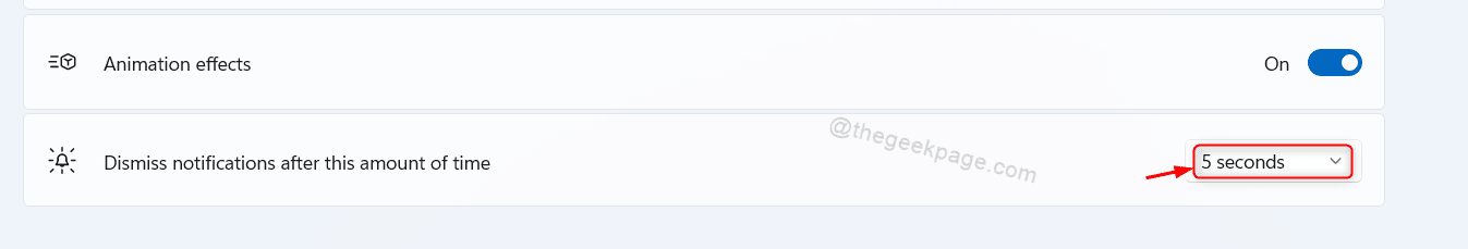 Click Dismiss Notifications Time Dropdown Button Win11