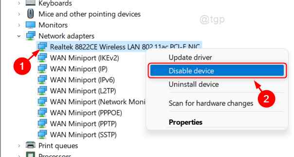 Disable Wifi Device Manager Win11 11zon