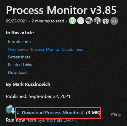 Скачать Process Monitor Min