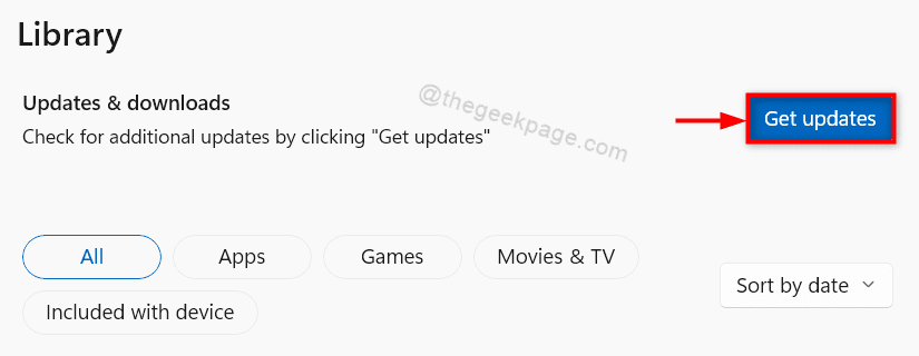Get Updates Microsoft Store
