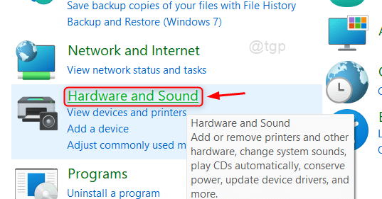 Hardware And Sound Control Panel Win11
