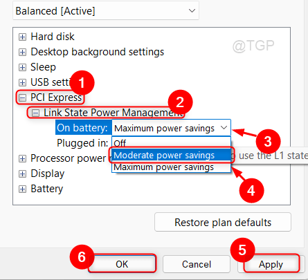 How to Change Link State Power Management Settings in Windows 11