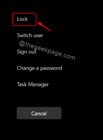 Lock Ctrl Alt Del Screen Win11