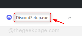 Open Discordsetup File Win11