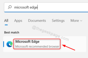 Open Microsoft Edge Win11