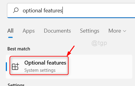 Open Optional Features Win11