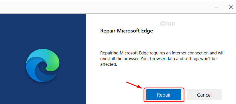 Repair Window Ms Edge Win11