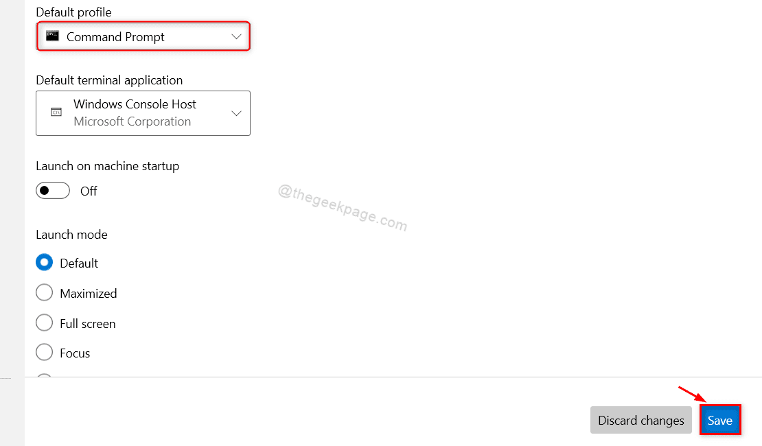 Save Settings Default Profile Windows Terminal