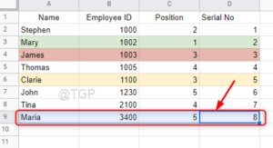 Select The Row To Fill Color Google Sheets Min
