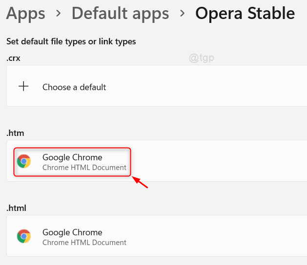Set Default Opera Browser For Html Win11