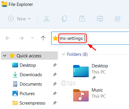 Settings App From File Explorer Win11