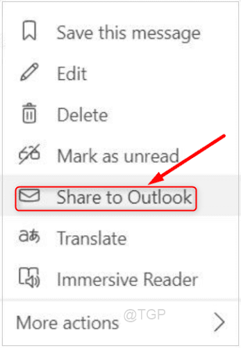 Share To Outlook Teams Chat History Min