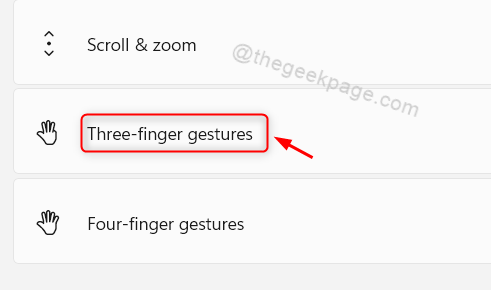 Three Finger Gestures Touchpad