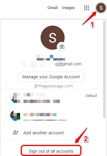 how to change account in google chrome
