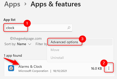 Apps Features Clock App Advanced Options Min