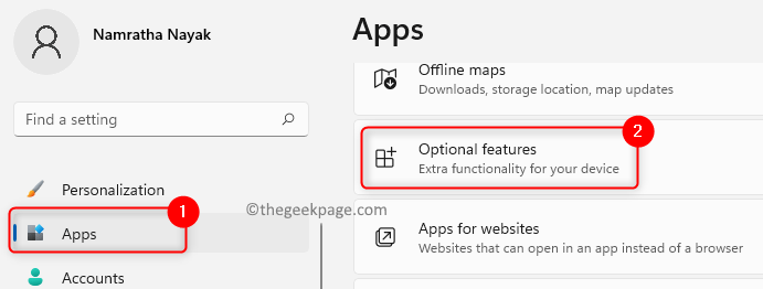 Apps Optional Features Min