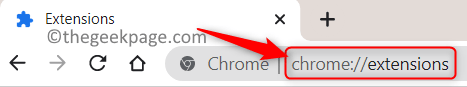 Мин. Адресная строка расширений Chrome