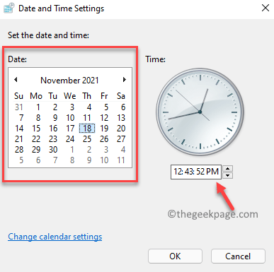 Date And Time Settings Set Correct Date And Time Ok Min