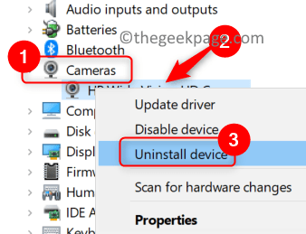 Device Manager Camera Uninstall Device Min