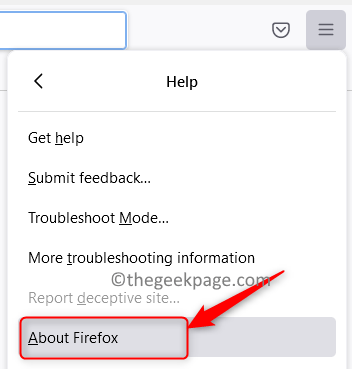 Firefox Settings Help About Firefox Min
