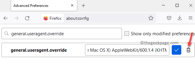 Firefox Advanced Preferences Tab New String Delete