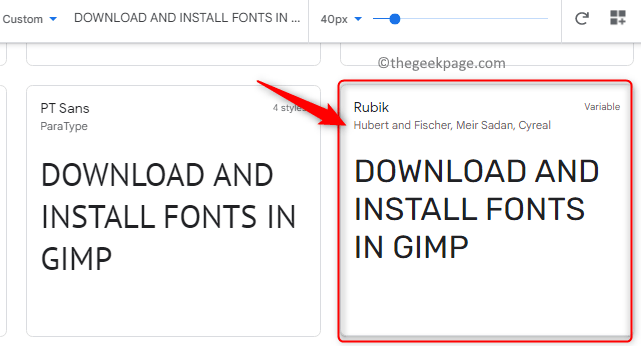 Google Fonts Select Required Font Min