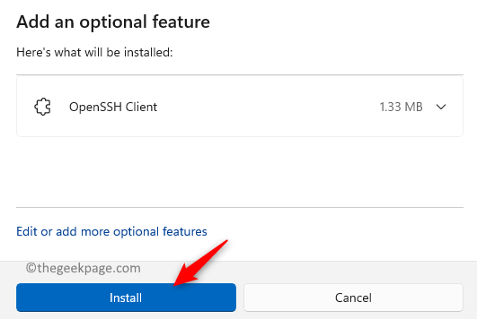 Install Openssh Client Feature Min