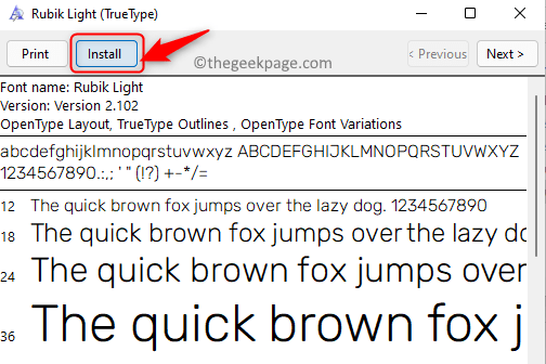 Install Single Font File Min