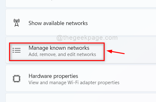 Manage Known Networks Wifi 11zon