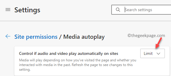 Media Autoplay Settings Control If Audio And Video Play Automatically On Sites Limit Min
