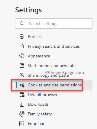 Microsoft Edge Settings Cookies And Site Permissions