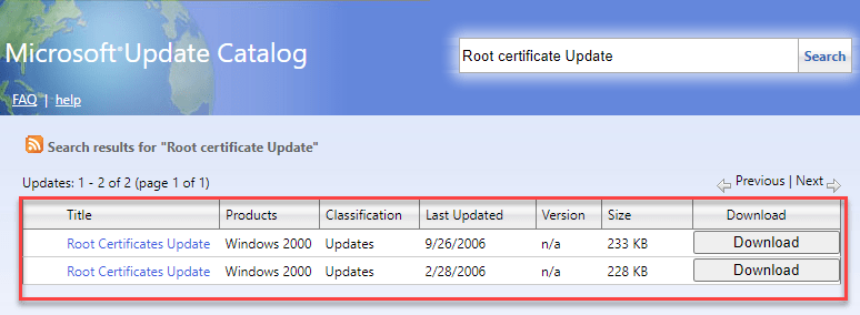 Microsoft Update Catalog Results Page Click To Download Based On Your Pc Version Min