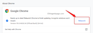 Relaunch Chrome After Update Min