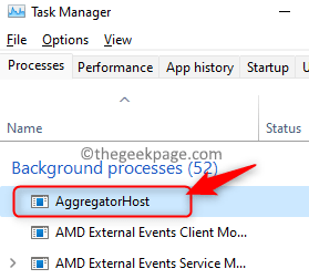 Task Manager Aggregatorhost Process Min