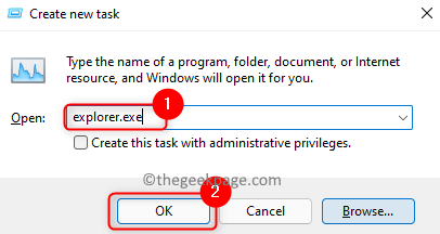 Task Manager Create New Explorer Task Min